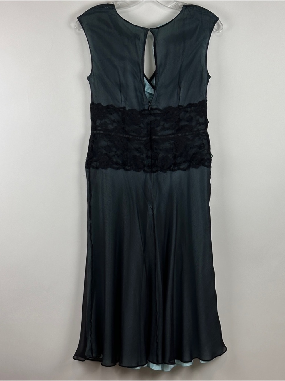 Adrianna Pappell Y2K Whimsigoth Lace Waist Sleeveless Silk Midi Dress - Picture 5 of 8